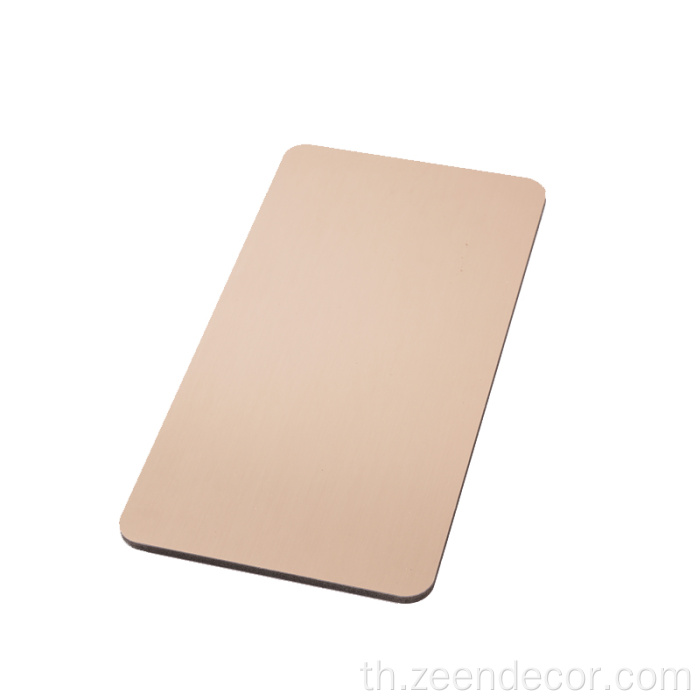 การตกแต่งผนังสีสันสดใสแผ่นโลหะเนื้อไม้วีเนียร์ไม้